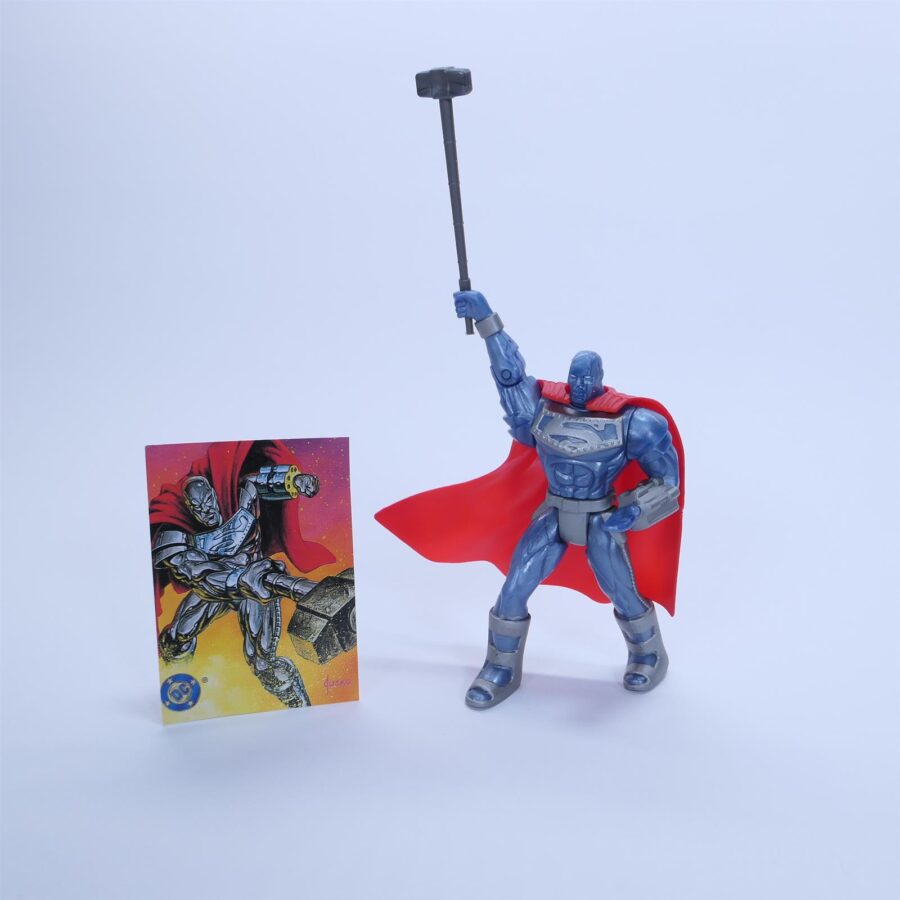 DC Comics Actionfigur Figur Superman STEEL Retro 1995 + Zubehör