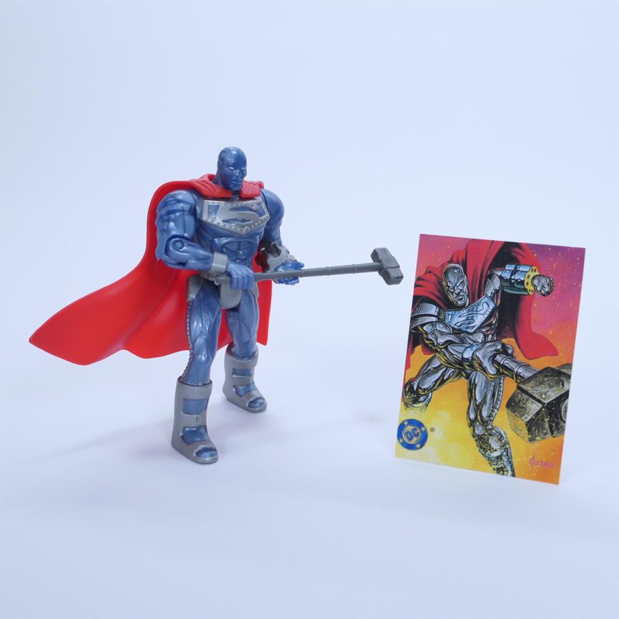 DC Comics Actionfigur Figur Superman STEEL Retro 1995 + Zubehör
