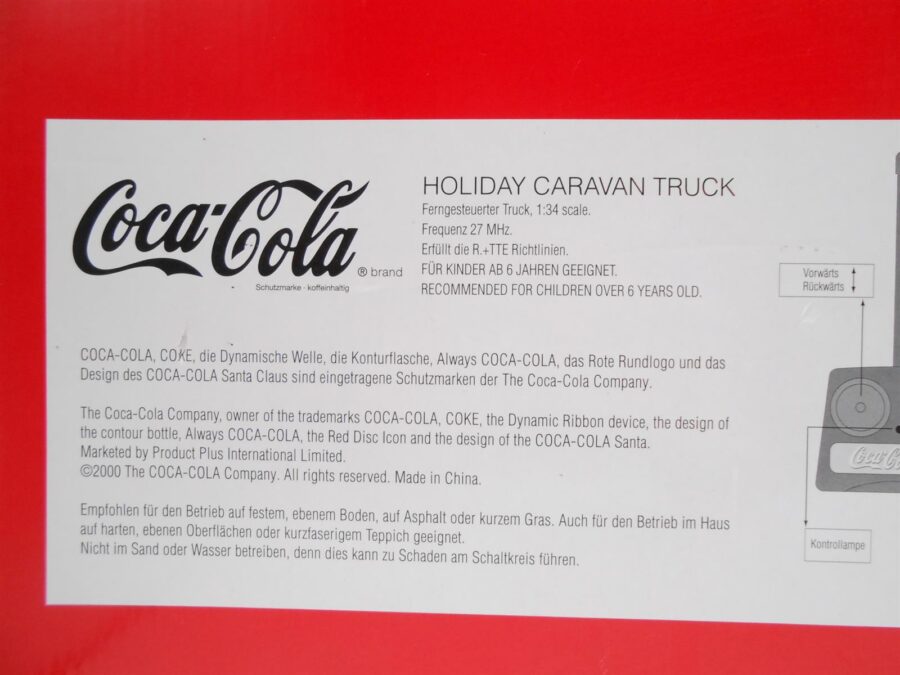 Der Coca-Cola Weihnachtstruck 2000 Vintage unbespielt ferngesteuert Retro