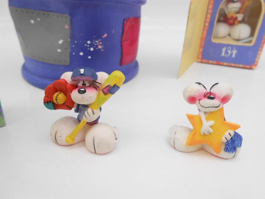 Diddl Maus Spardose + 4 Sammelfiguren Depesche Vintage 90er