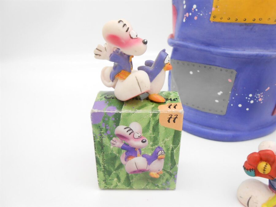 Diddl Maus Spardose + 4 Sammelfiguren Depesche Vintage 90er