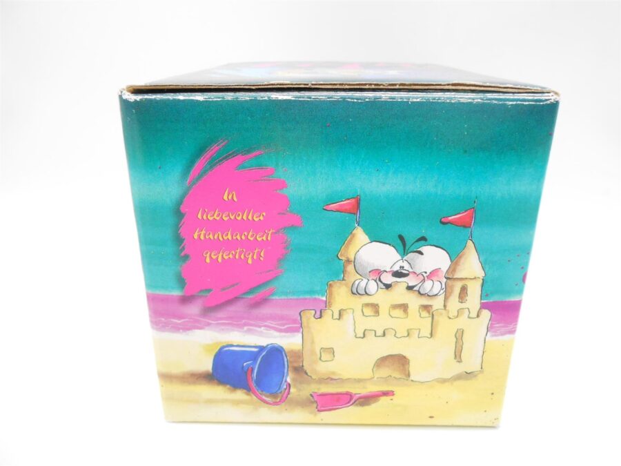 DIDDL Vintage Figur Sandburg mit OVP! aus Kunstharz 10cm Top Zustand