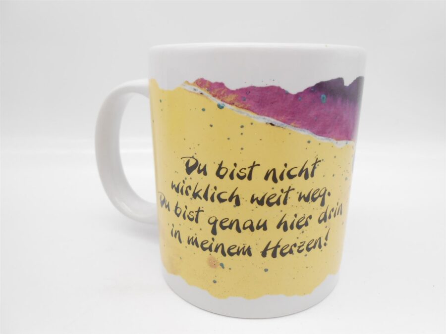 DIDDL Vintage Tasse mit OVP! Du bist genau hier in meinem Herzen 90er