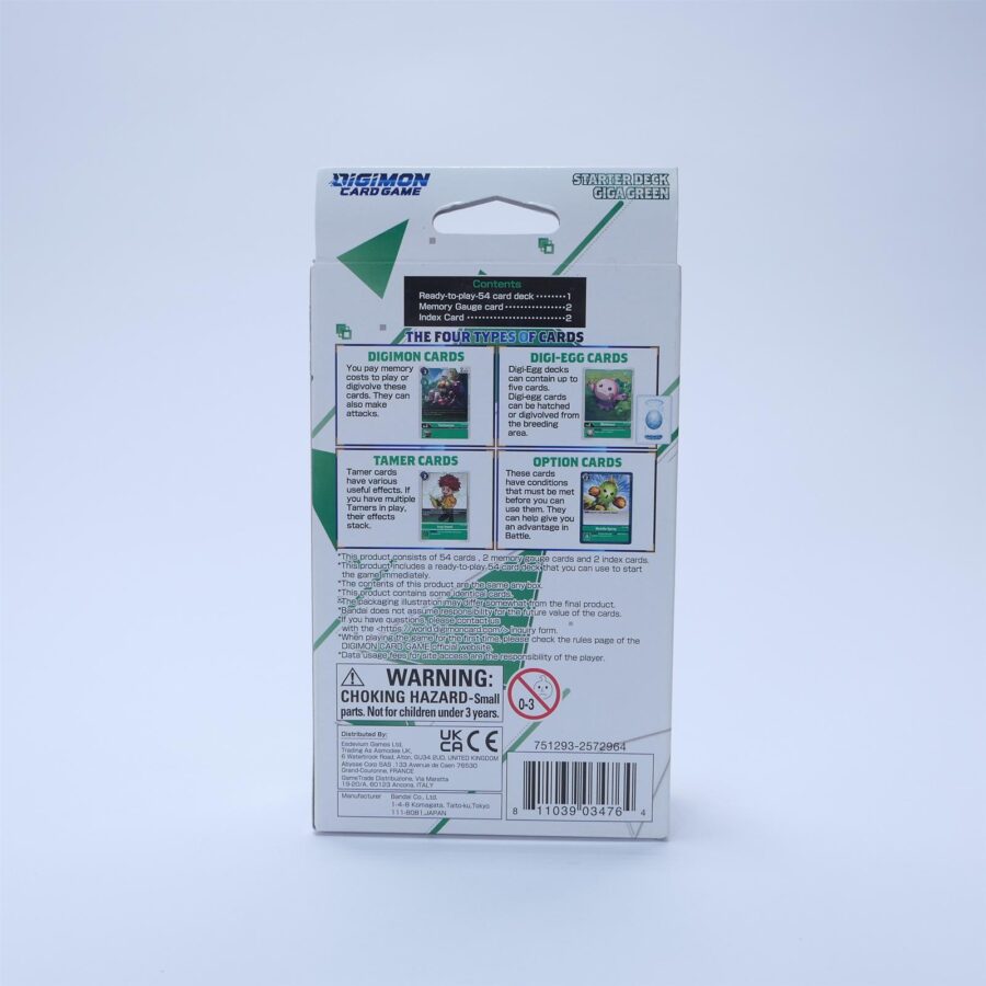 Digimon Card Game Starter Deck Giga Green bandai 2021