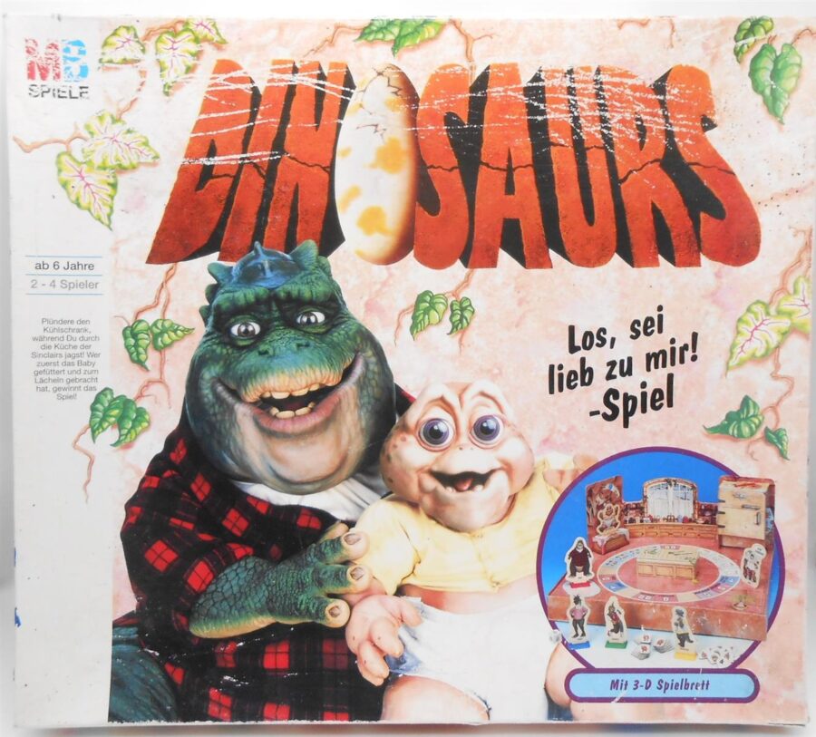 DINOSAURUS Die Dinos Das Brettspiel 3D Spielbrett Vintage 90er Rarität