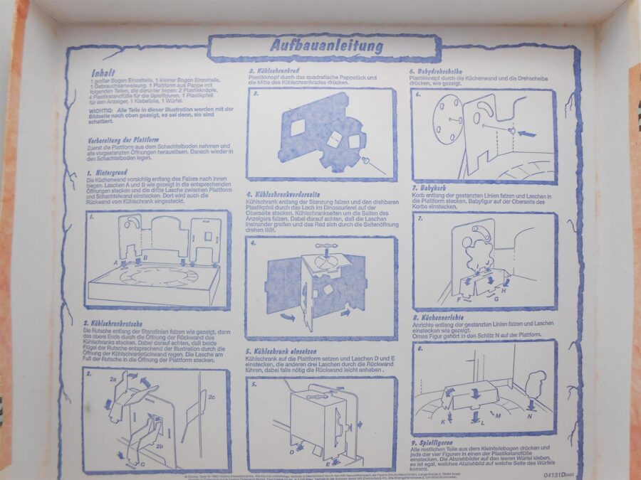 DINOSAURUS Die Dinos Das Brettspiel 3D Spielbrett Vintage 90er Rarität