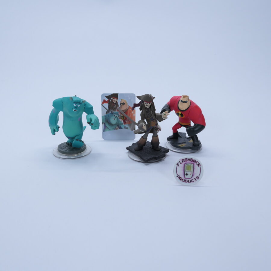 Disney Infinity 2.0 Figur: SET MR INCEDIBLE SULLEY KÄPT'N JACK SPARROW