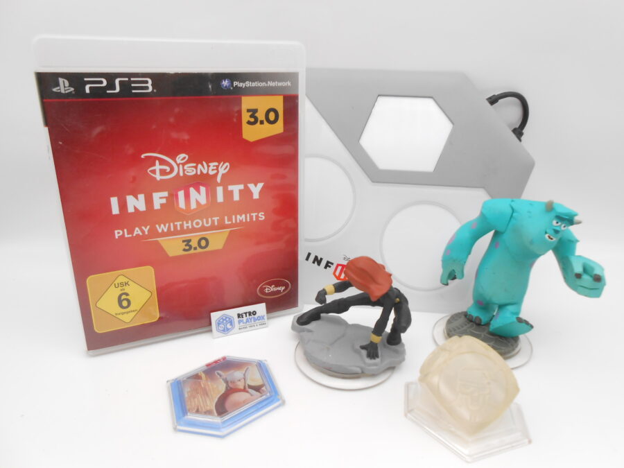 Disney Infinity Spiel PS3 +Portal +Marvel Black Widow Sullivan Monster AG
