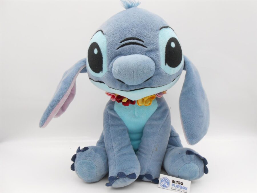 Disney Lilo & Stitch Stofftier Kuscheltier Blau mit Kette ca 28cm