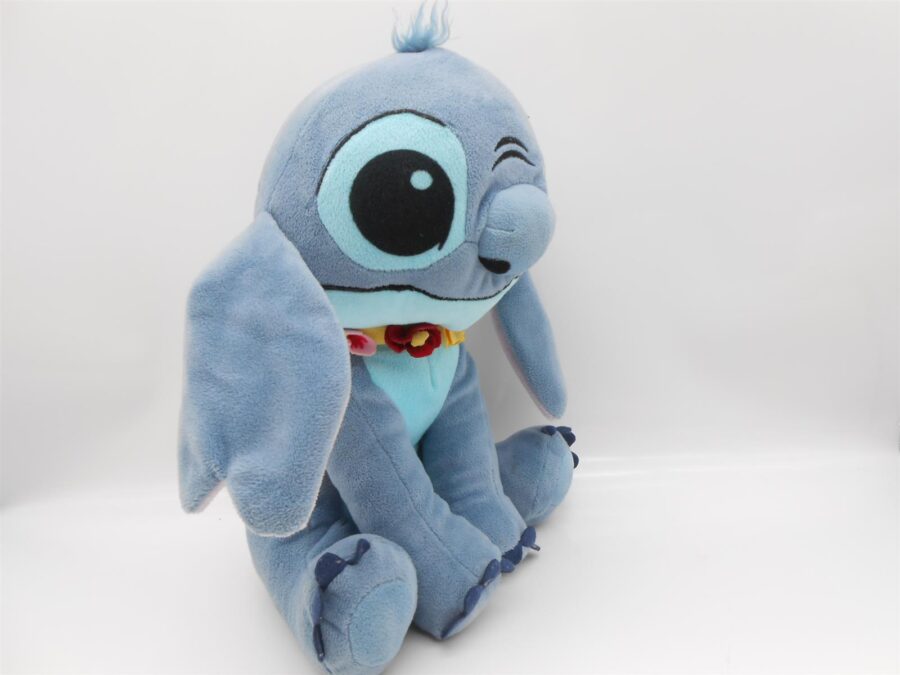 Disney Lilo & Stitch Stofftier Kuscheltier Blau mit Kette ca 28cm