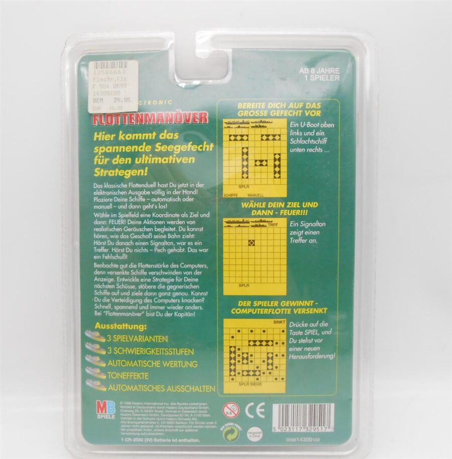 Electronic Vintage Flottenmanöver MB 1999 neu unbespielt Reisespiel