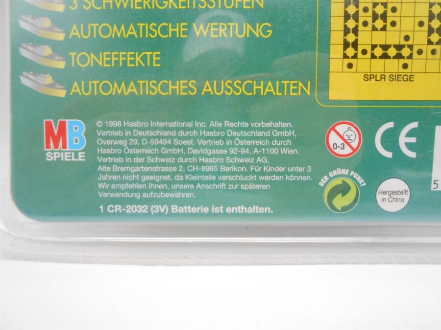 Electronic Vintage Flottenmanöver MB 1999 neu unbespielt Reisespiel