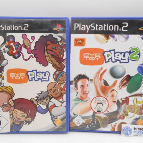 Eye Toy Play 1 +2 Bundle Sony PlayStation 2 PS2 ohne Anleitung Zustand Gut