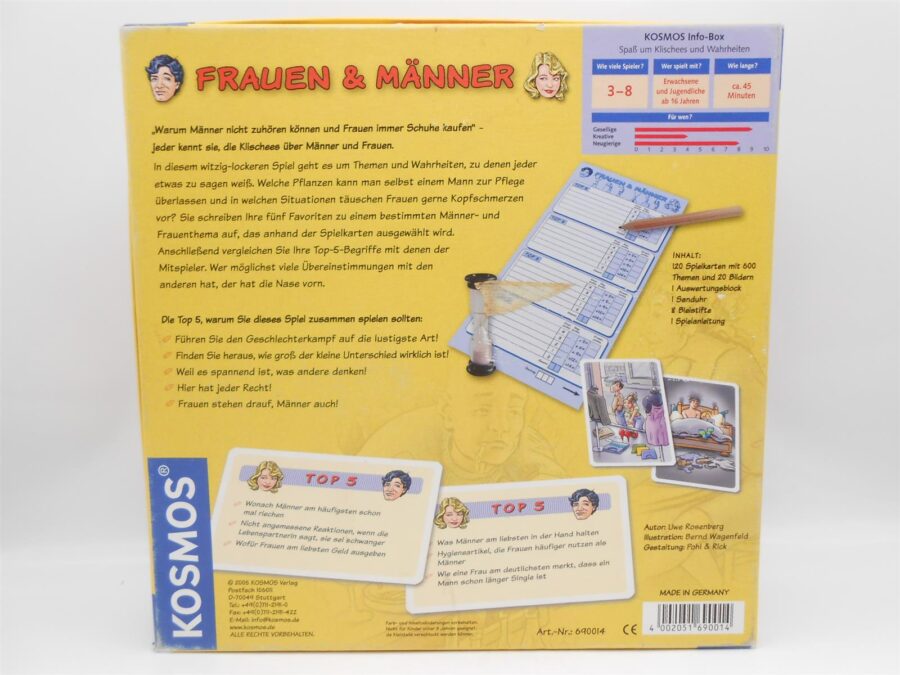 Frauen und Männer Partnerspiel KOSMOS 2005
