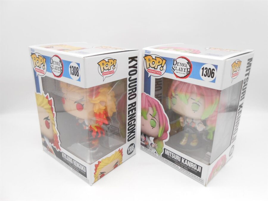 FUNKO Pop! Demon Slayer 1308 Kyojuro Rengoko + 1306 Mitsuri Kanroji
