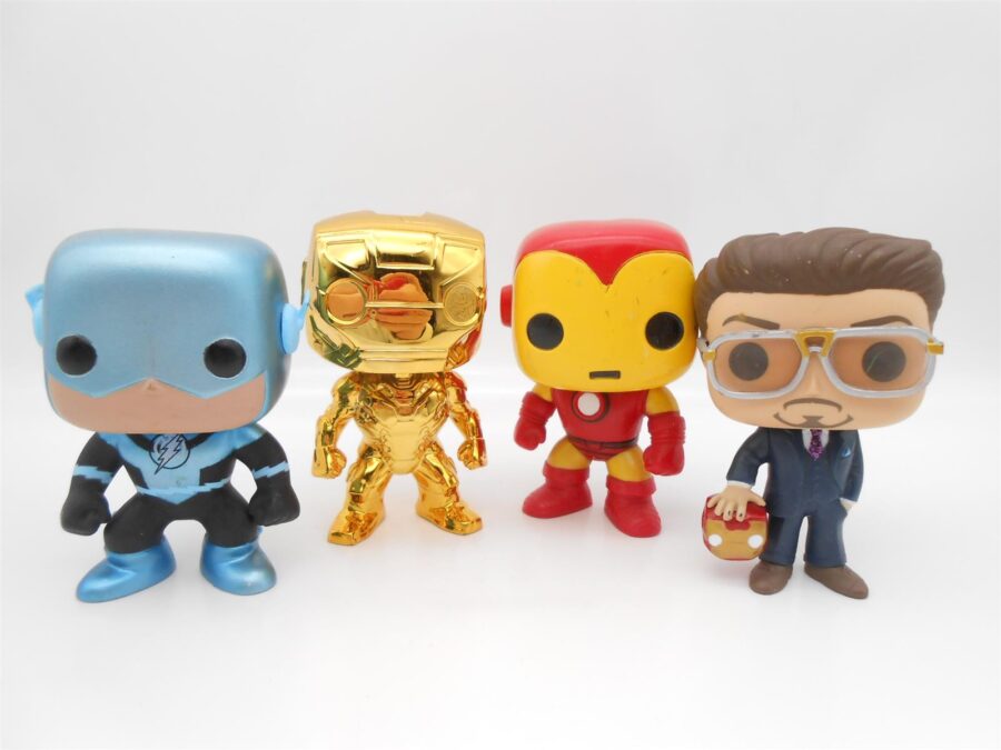 FUNKO POP! The Flash 47 Iron Man 04 Iron Man Chrome 375 Tony Stark 225