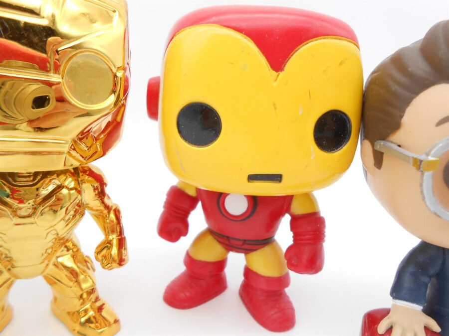 FUNKO POP! The Flash 47 Iron Man 04 Iron Man Chrome 375 Tony Stark 225