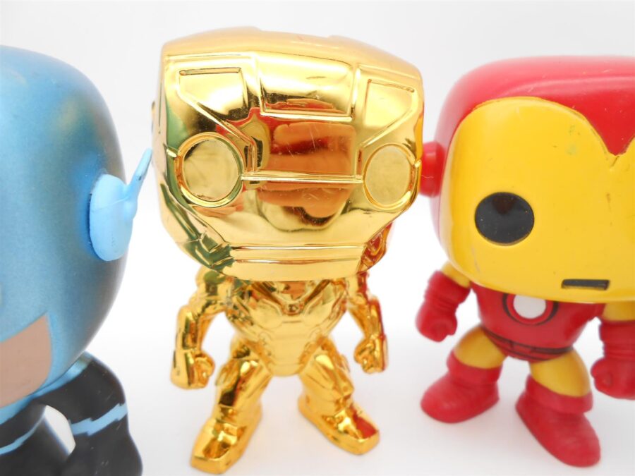 FUNKO POP! The Flash 47 Iron Man 04 Iron Man Chrome 375 Tony Stark 225