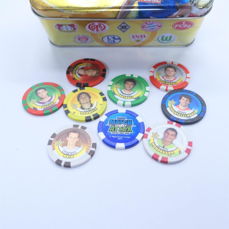 Fußball Bundesliga Chipz 91 Stück Topps + Box 2007