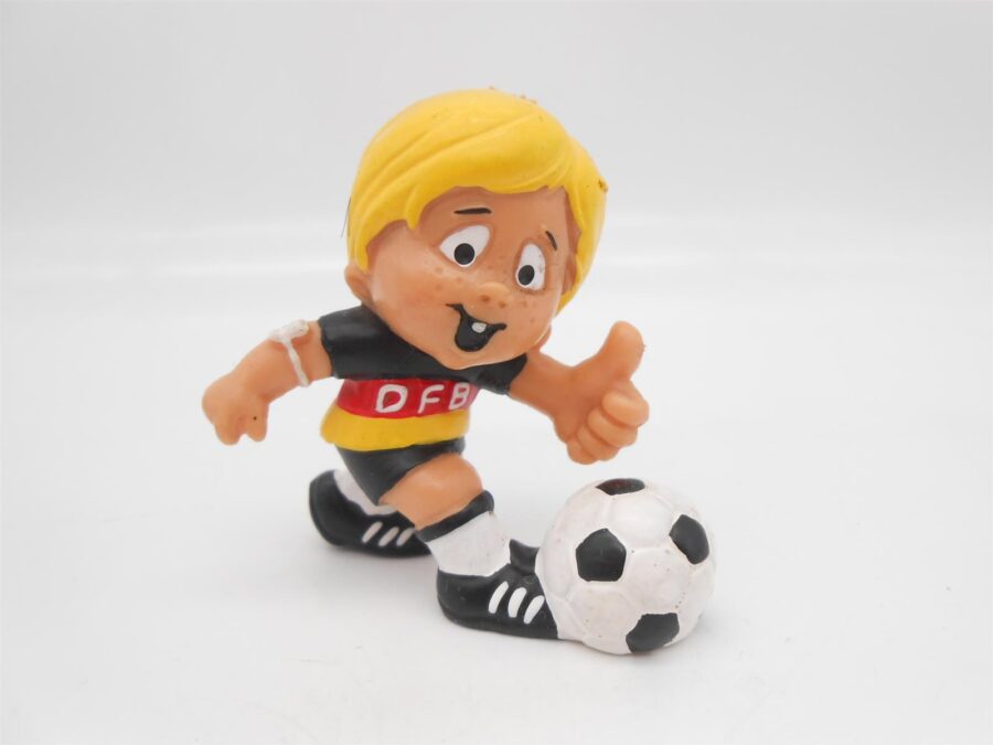 Fußball Maskottchen Figur Bully Fritzchen W. Germany 1982 Vintage