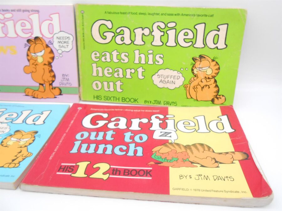 Garfield Plüschfigur Plüsch Katze + 4 Bücher (Englisch) Play by Play 2021