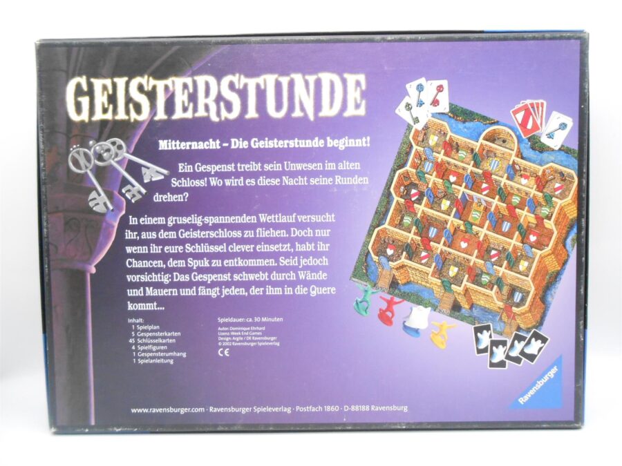 Geisterstunde Vintage Ravensburger Spiel ab 8 J. vollständig 2-4 Spieler
