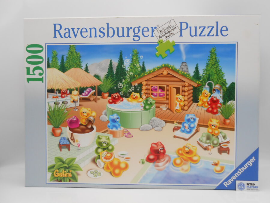 Gelini Wellness grüner Pool Ravensburger Puzzle 1500 Teile vollständig