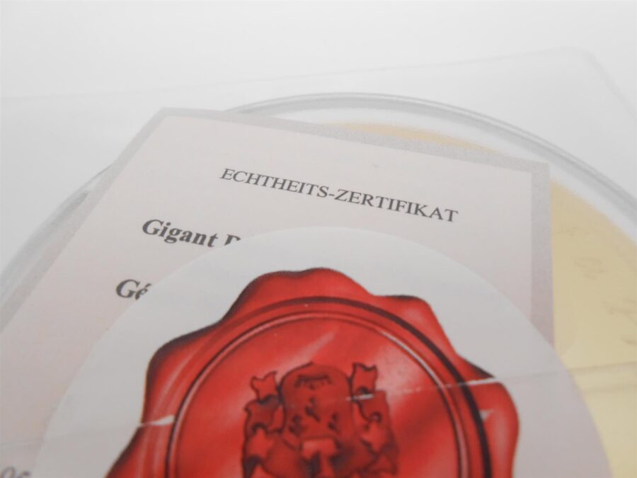Gigantenmedaille DIANA Echtheits-Zertifikat Vergoldet + Elizabeth II