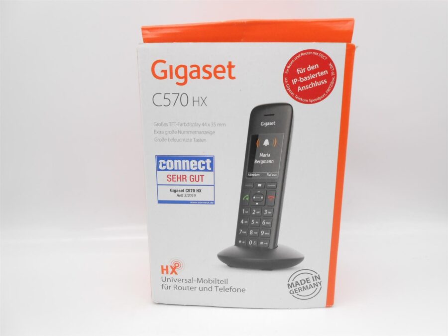 Gigaset C570HX DECT-Handset Schwarz S30852-H2861-B101 mit Verpackung