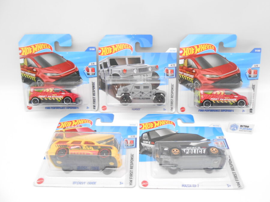 Hot Wheels HW First Response 5 Stück Bundle Ford Mazda Humvee Mattel