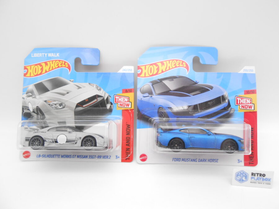 Hot Wheels Then and Now Ford Mustang + Nissan 35GT-RRV VER.2 Mattel