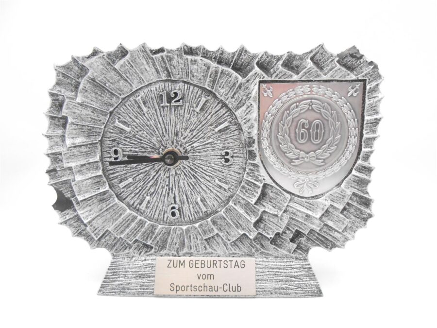 Jubiläumsuhr Uhr 60 Jahre Sportschau-Club 17x20x4cm