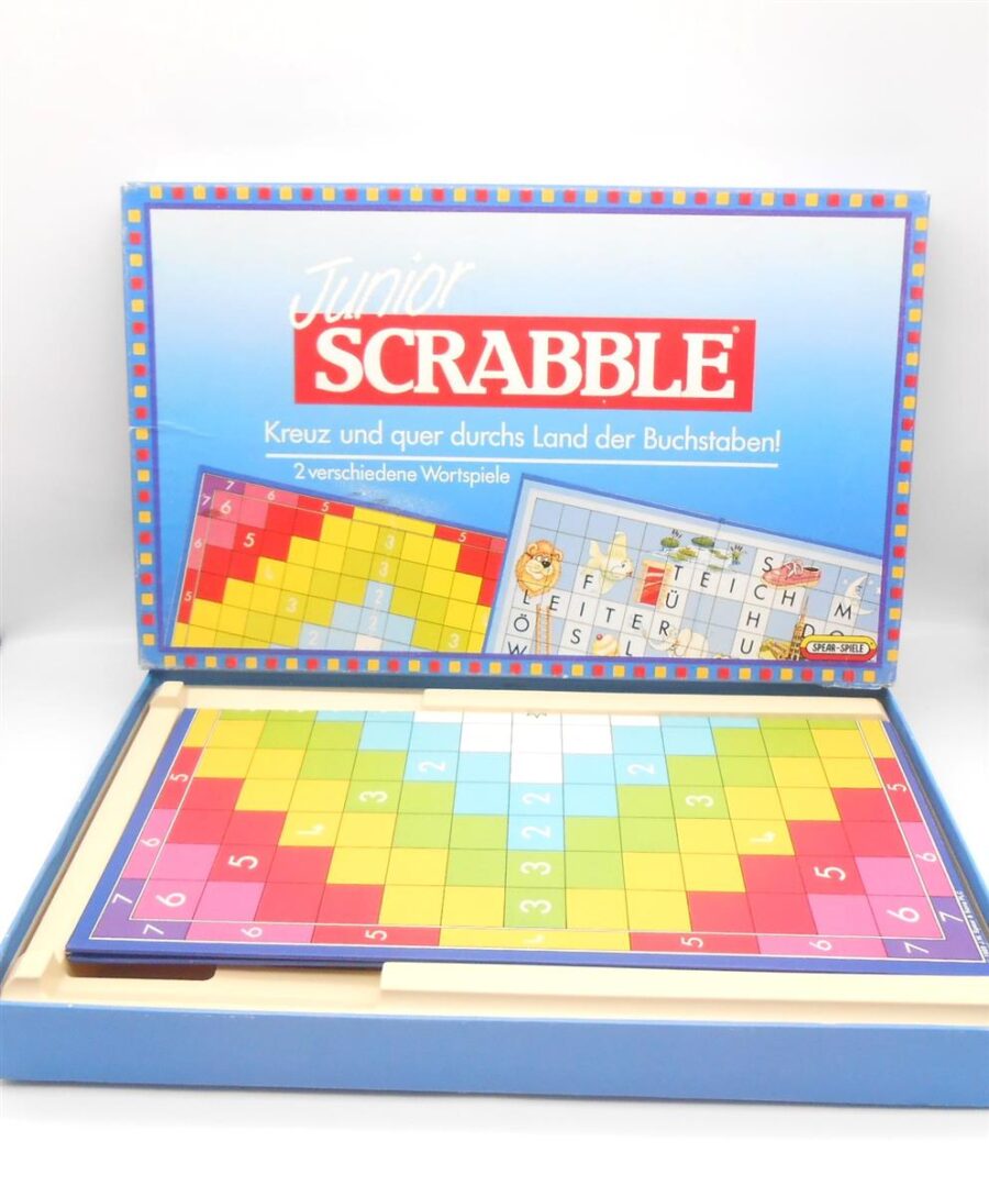 Junior Scrabble Gesellschaftsspiel Jumbo Vollständig ab 5 Jahre