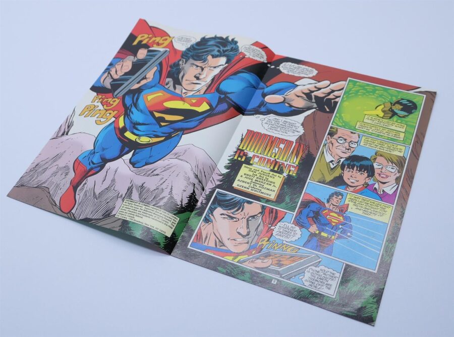 Kenner DC Comic Superman 1995 Limited Edition /Comicheft TOP Zustand