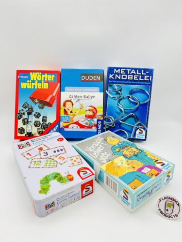 Kinderspiele Set/ Bundle 5 Spiele Würfelspiel Mitbringspiel Geschenkidee