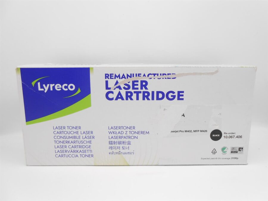 LASER TONER Black Schwarz Lyreco Remanufactured Laser Cartridge