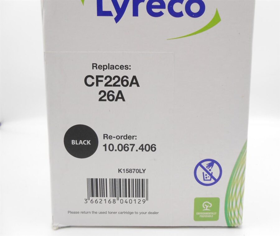 LASER TONER Black Schwarz Lyreco Remanufactured Laser Cartridge