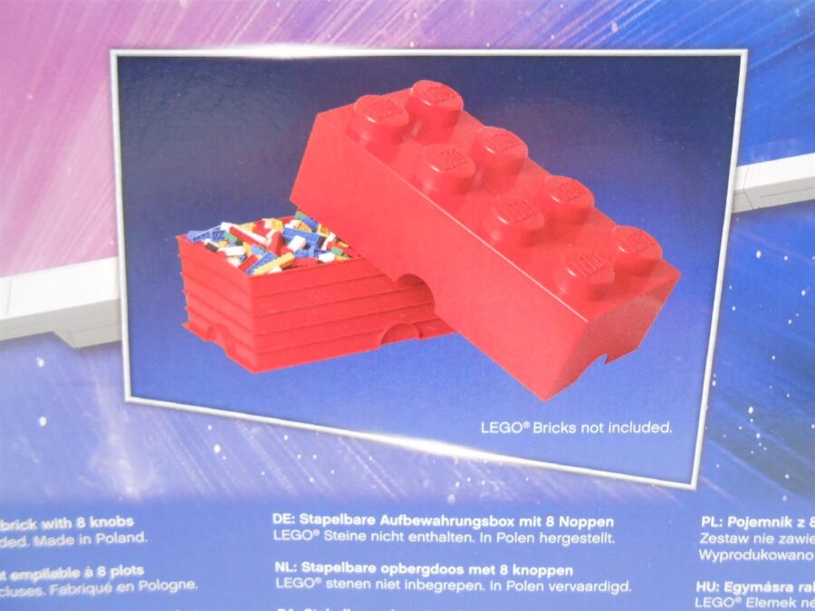Lego Aufbewahrungsbox Stein 8 Noppen Gelb Movie Legostein NEU OVP