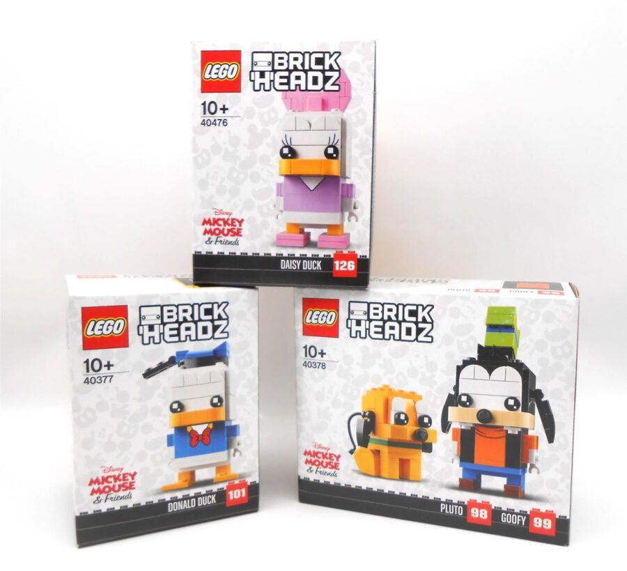 Lego Brickheadz Donald Duck 40377 +Goofy & Pluto 40378 +Daisy Duck 40476