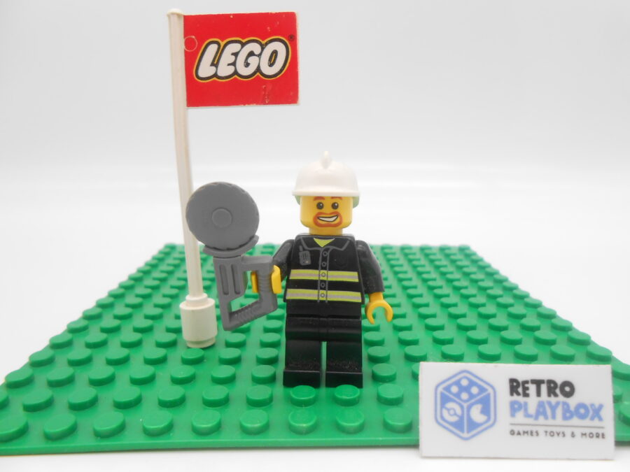 LEGO City Minifigur cty0055 Feuerwehr Reflektoren Helm guter Zustand