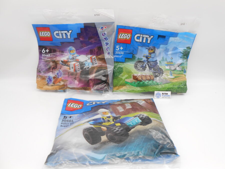 LEGO CITY Set Polybags 30663, 30664, 30638 Space Police Bundle