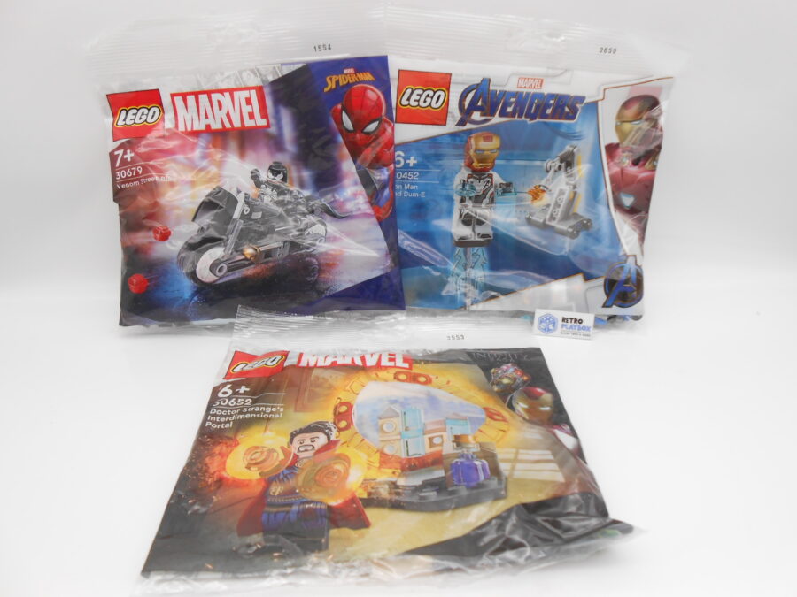 LEGO Marvel Set Polybags 30652, 30679, 30452 Iron Man Venom Poertal Bundle
