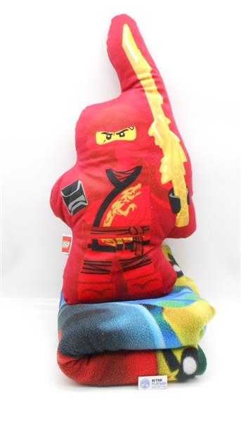 LEGO Ninjago Plüschfigur Kissen + Decke Rot