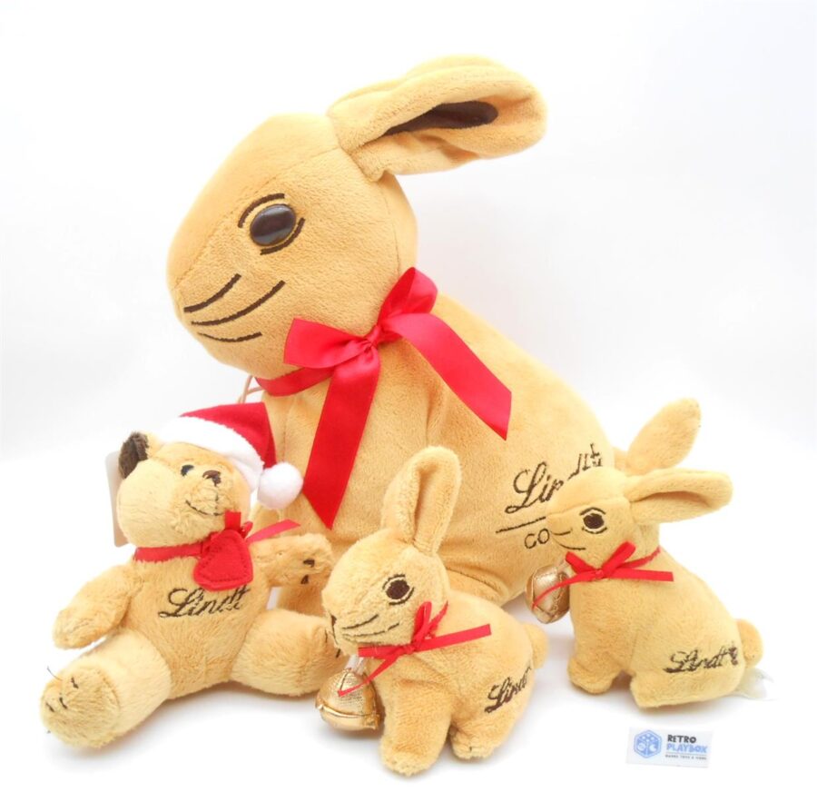 Lindt Goldhase Teddybär Werbefiguren Kuscheltiere Bundle wie Neu Hase Bär