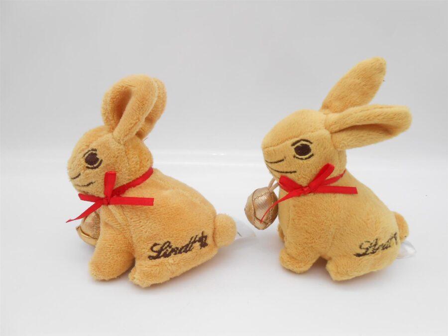 Lindt Goldhase Teddybär Werbefiguren Kuscheltiere Bundle wie Neu Hase Bär
