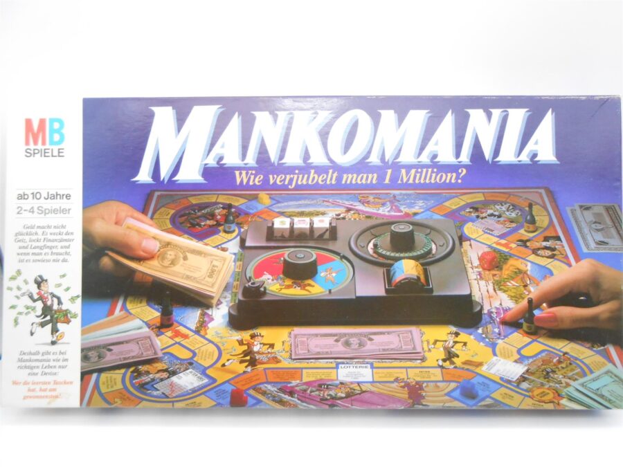 MANKOMANIA Gesellschaftsspiel MB Spiel Vollständig Retro 1985