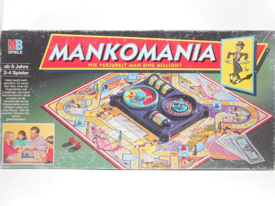MANKOMANIA Gesellschaftsspiel MB Spiel vollständig Retro 1994