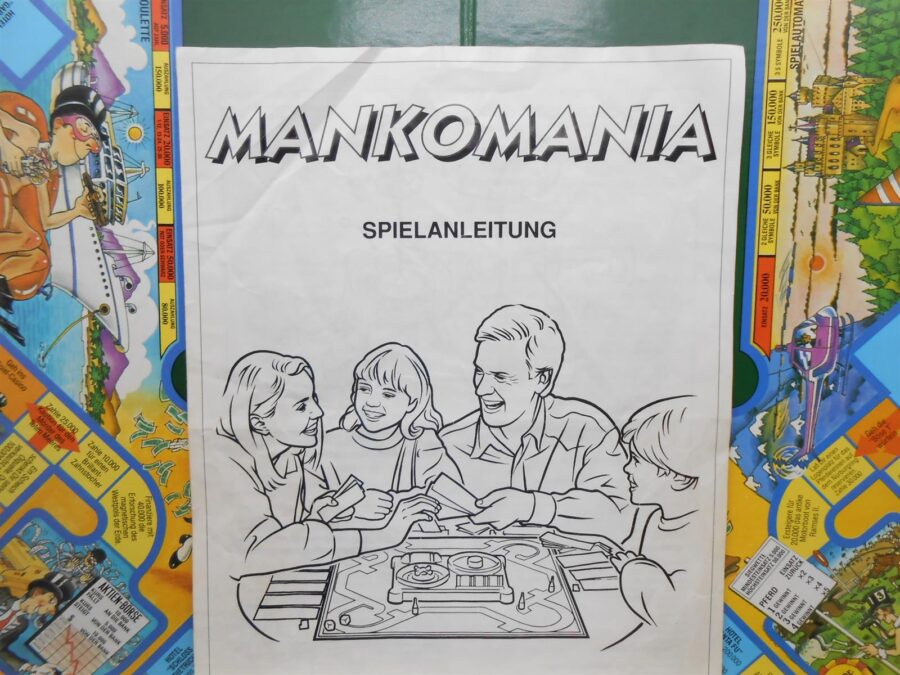 MANKOMANIA Gesellschaftsspiel MB Spiel vollständig Retro 1994