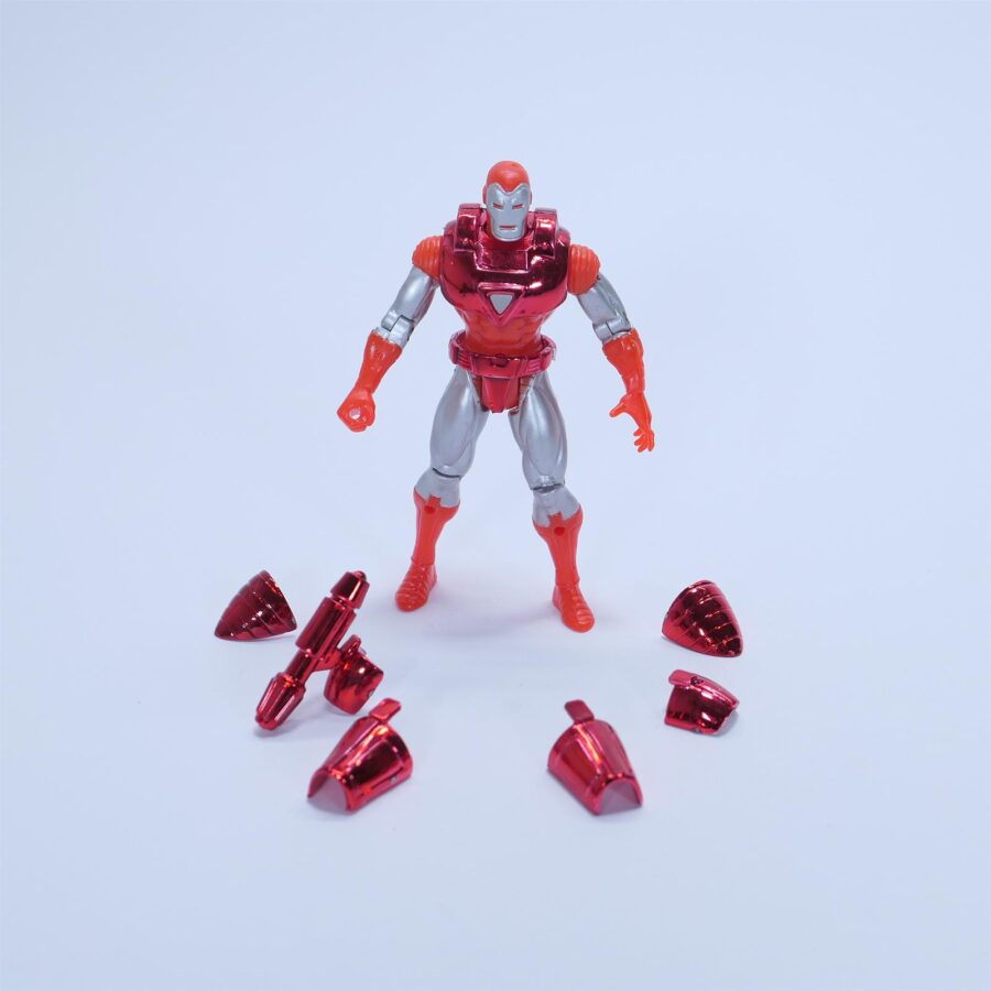 Marvel IRON MAN Hologram Armor Actionfigur Figur Retro 1995 + Zubehör
