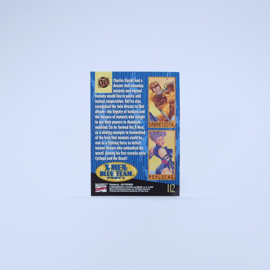 Marvel X-Men BLUE Team 1994 Traiding Cards / Sammelkarte